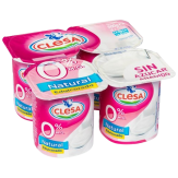 CLESA YOGUR DESNATADO SABOR NATURAL PACK-4 UD