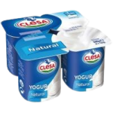 CLESA YOGUR SABOR NATURAL PACK-4 UD