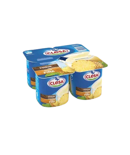CLESA YOGUR SABOR PIÑA PACK-4 UD
