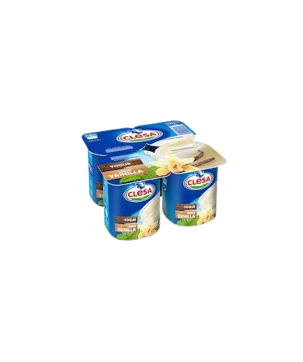 CLESA YOGUR SABOR VAINILLA PACK-4 UD
