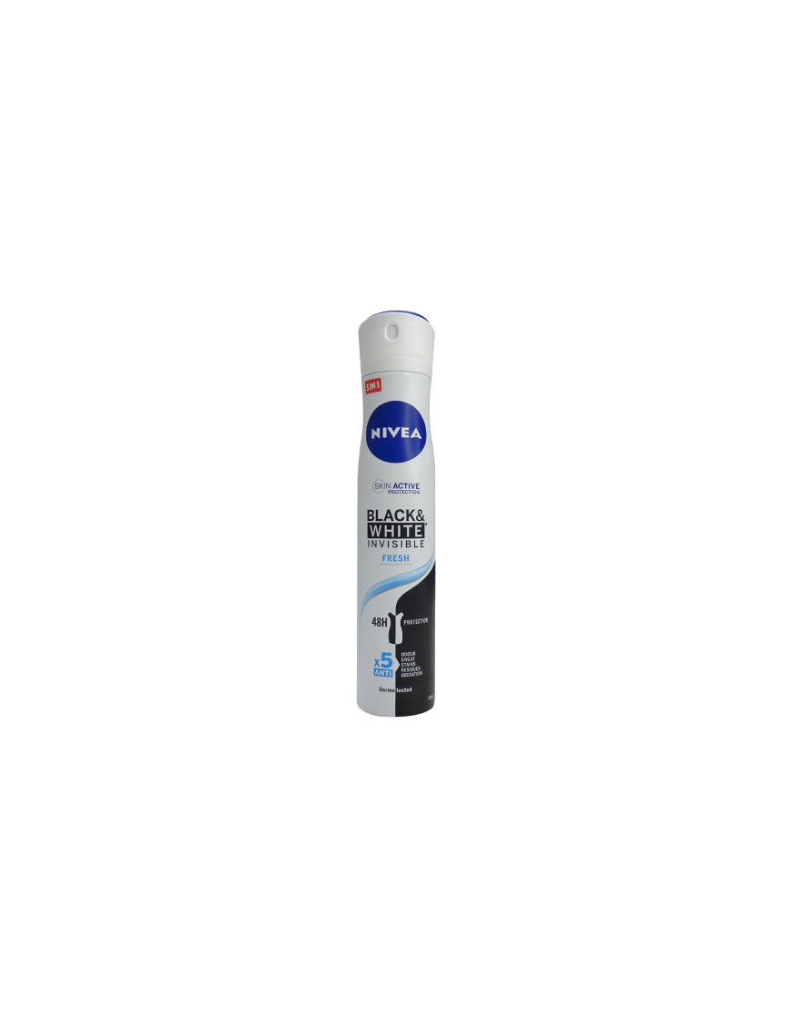 DESODORANTE NIVEA FRESH BLACK & WHITE SP/200 ML