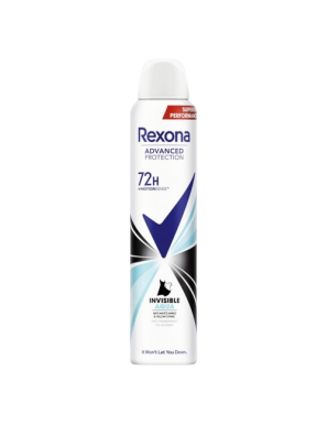 DESODORANTE REXONA INVISIBLE AQUA 72H SP/200 ML