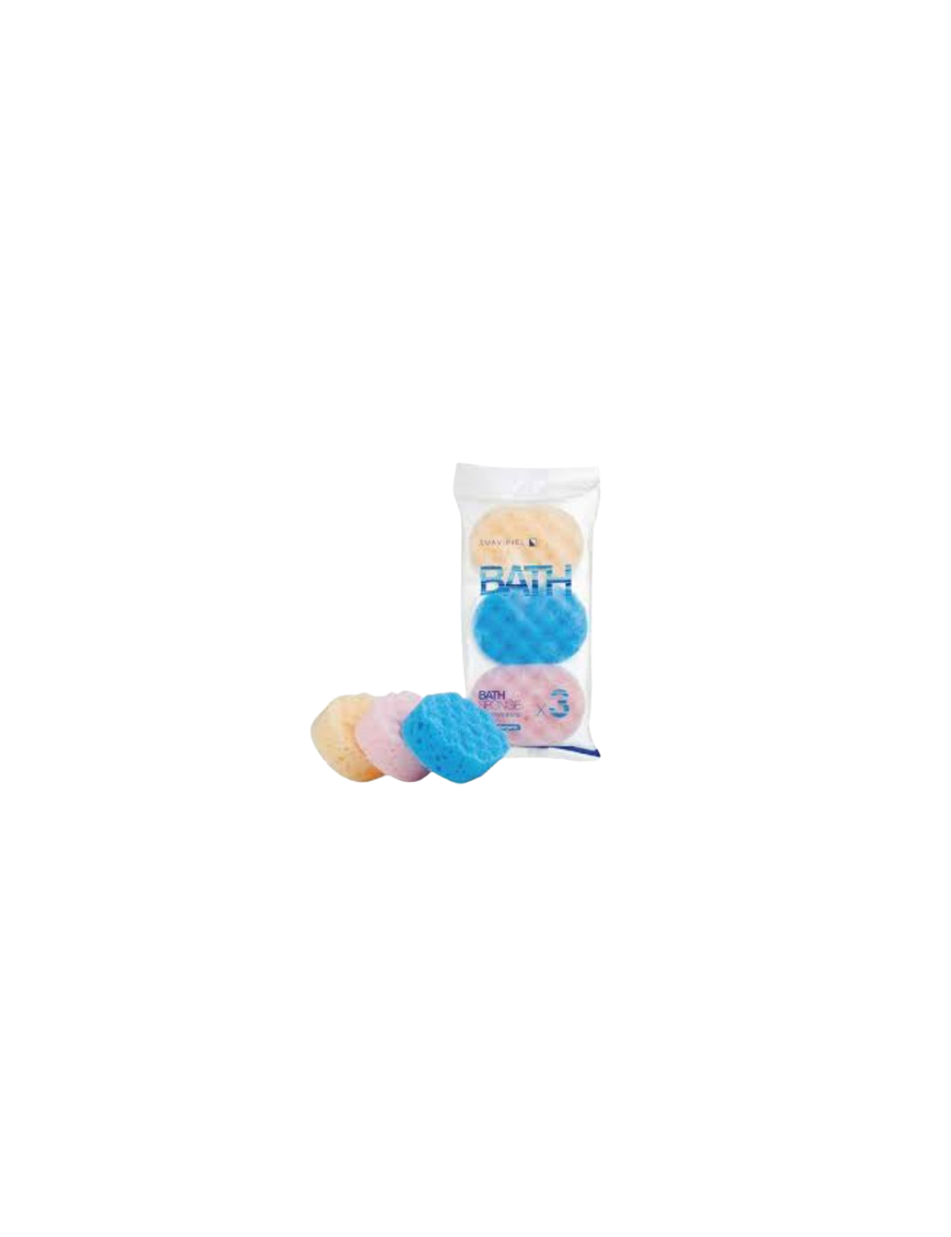 ESPONJA BAÑO SUAVIPIEL PACK-3 UD