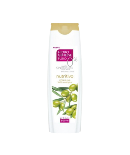 GEL BAÑO HIDRO/GENESSE NUTRITIVO C/OLIVA  B/800 ML