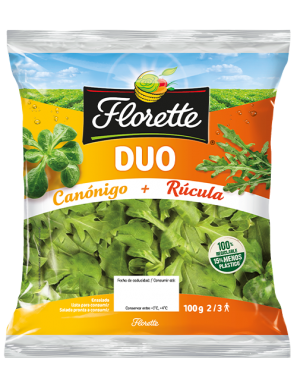 FLORETTE ENSALADA DUO CANONIGO + RUCULA B/100GR