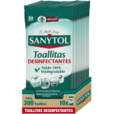 LIMPIADOR MULTIUSO SANYTOL DESINF. TOALLITAS P/30U