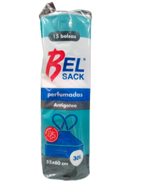 B/BASURA 55X60 AUTOCIERRE PERF. "BEL SACK" B/15 UD