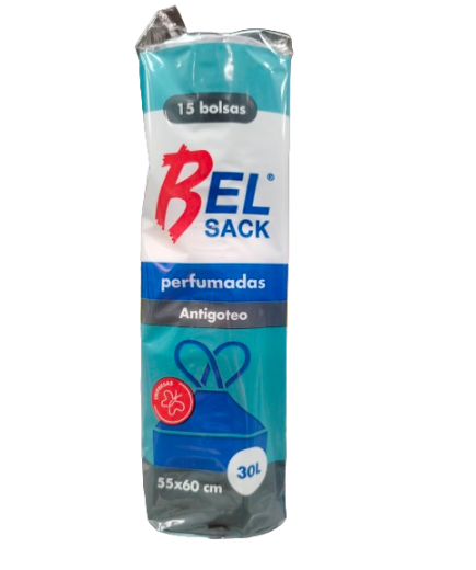 B/BASURA 55X60 AUTOCIERRE PERF. "BEL SACK" B/15 UD