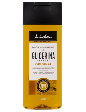 GEL BAÑO LIDA 100% NATUR.GLICERINA B/600 ML