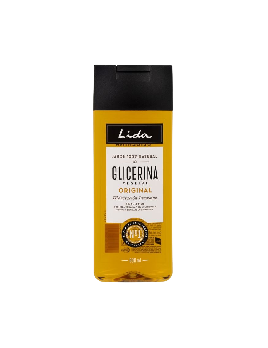 GEL BAÑO LIDA 100% NATUR.GLICERINA B/600 ML