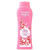 GEL BAÑO TULIPAN NEGRO FRESA Y NATA B/650 ML