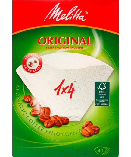 FILTRO CAFE MELITTA 1X4 CLASSIC P/40 UD
