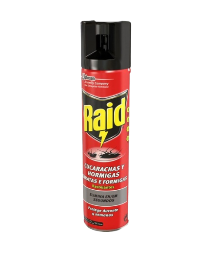 CUCARACHICIDA RAID Y HORMIGAS SPRAY 400 ML