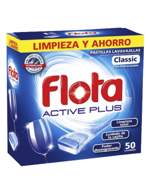LAVAVAJILLAS FLOTA PASTILLAS ACTIVE PLUS EST/50 UD