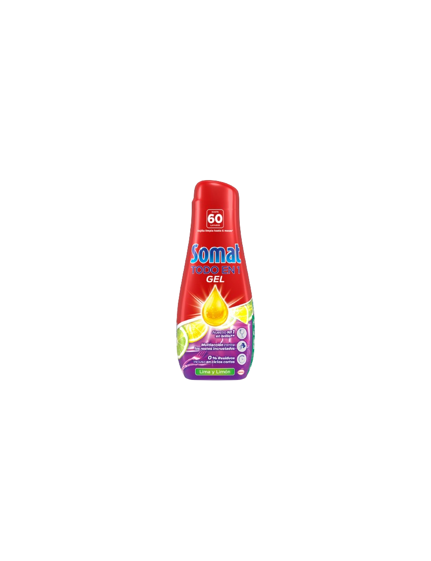 LAVAVAJILLAS SOMAT GEL LIMON 60 DOSIS B/1,08L