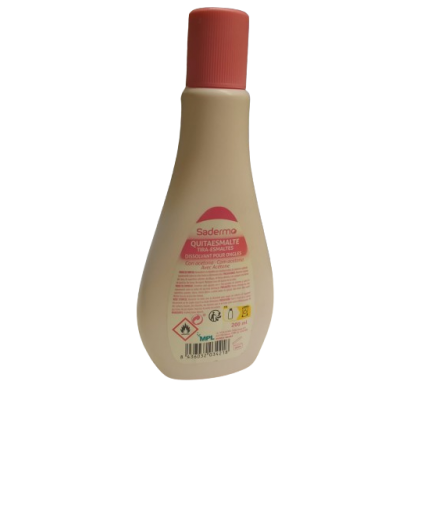 QUITAESMALTE UÑAS SADERMO  BOT/200 ML