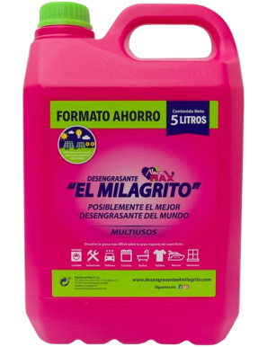 DESENGRASANTE NUCA MAX EL MILAGRITO GARRAFA 5 L