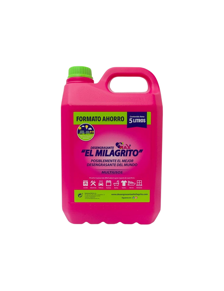 DESENGRASANTE NUCA MAX EL MILAGRITO GARRAFA 5 L