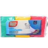 ESTROPAJO ALMOHADILLA LIMPIEZA MUNDOFLORAL PACK/3U