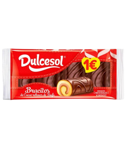 DULCESOL BRACITOS DE TRUFA 4 UD P/140 GR 1€