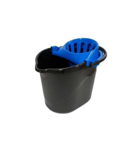 CUBO FREGONA+ESCURRIDOR PAMEX NEGRO 15 L UD