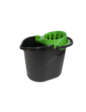 CUBO FREGONA+ESCURRIDOR PAMEX NEGRO 15 L UD