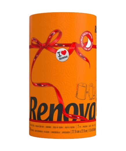 ROLLO COCINA RENOVA 2 CAPAS COLORES RED LABEL UD
