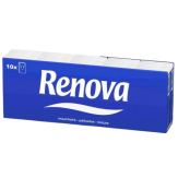 PAÑUELOS PAPEL RENOVA 1/8 BLANCO P/10 UD