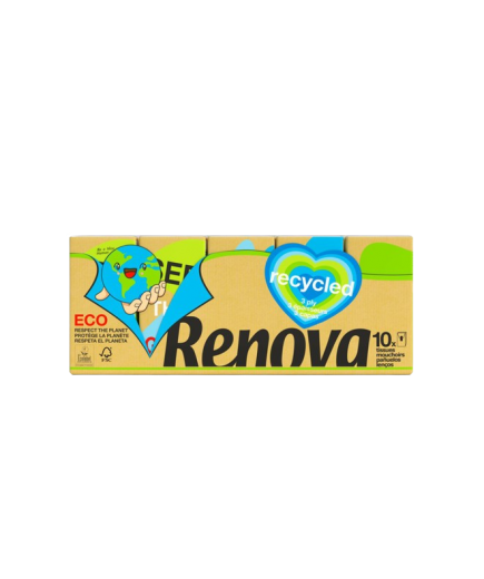 PAÑUELOS PAPEL RENOVA RENOVAGREEN P/10 UD