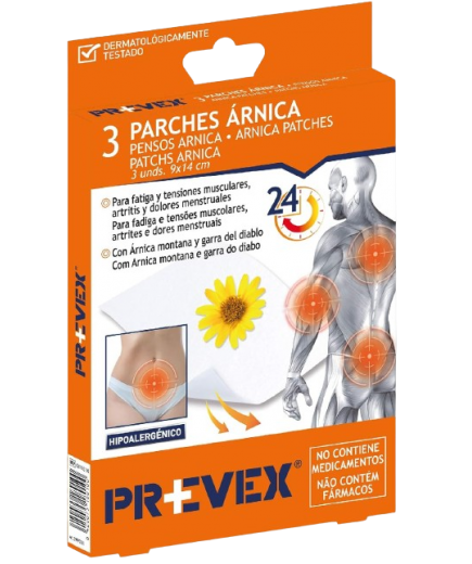 PARCHES PREVEX STOPDOLOR CON ARNICA P/3 UD
