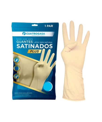 GUANTES SATINADO SIGAL/4 GASAS TALLA PEQUEÑA