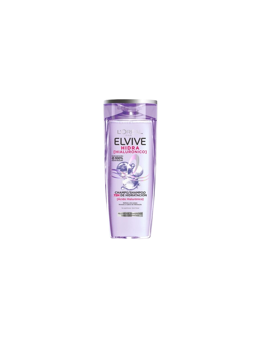 CHAMPU ELVIVE LOREAL HIALURONICO B/370 ML