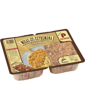 MIGAS DE PAN EXTREMEÑAS C/JAMON 250 GR PACK-2 UD