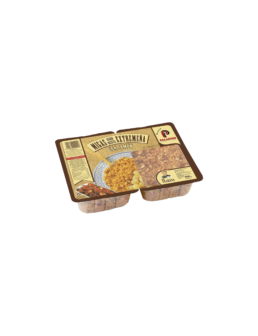 MIGAS DE PAN EXTREMEÑAS C/JAMON 250 GR PACK-2 UD