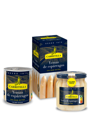 ESPARRAG.YEMAS EXTRA CARRETILLA T/C 185 GR