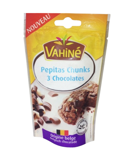 PEPITAS CHUNKS 3 CHOCOLATES VAHINE B/100GR