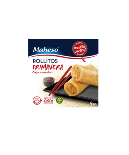 ROLLITO DE PRIMAVERA MAHESO C/SALSA CAJA 4UD 225GR
