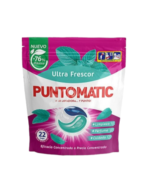 DETERGENTE PUNTOMATIC CAPSULA ULTRA FRESCOR B/22UD