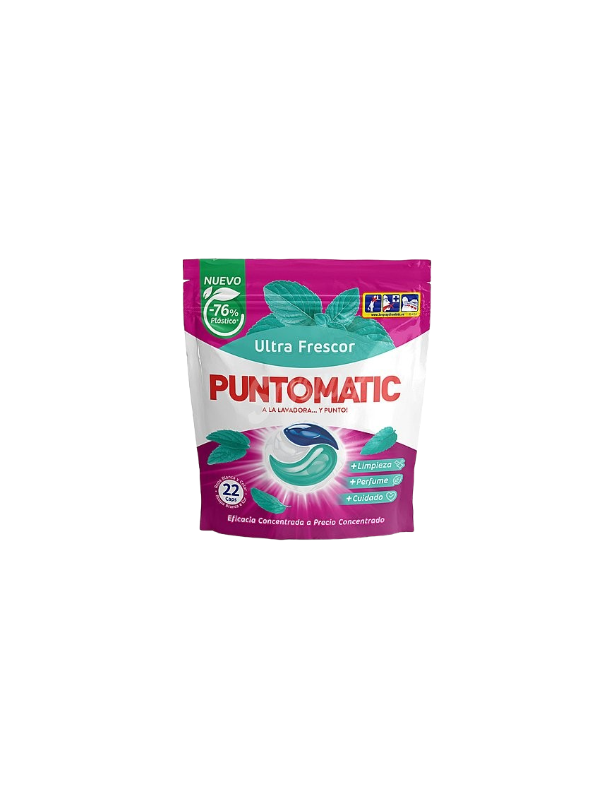 DETERGENTE PUNTOMATIC CAPSULA ULTRA FRESCOR B/22UD