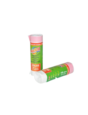 B/BASURA 39X40 BAÑO BLANCA MIHOGAR 10L B/25UD